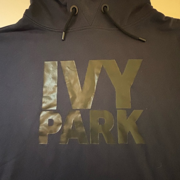 IVY PARK Tops - Ivy Park x Adidas Black Pullover Hoodie Medium Logo Sweatshirt